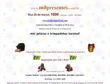 Tablet Screenshot of milpresentes.com.br